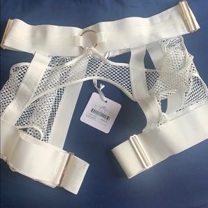 Honey Birdette AXL IVORY (L) suspenders